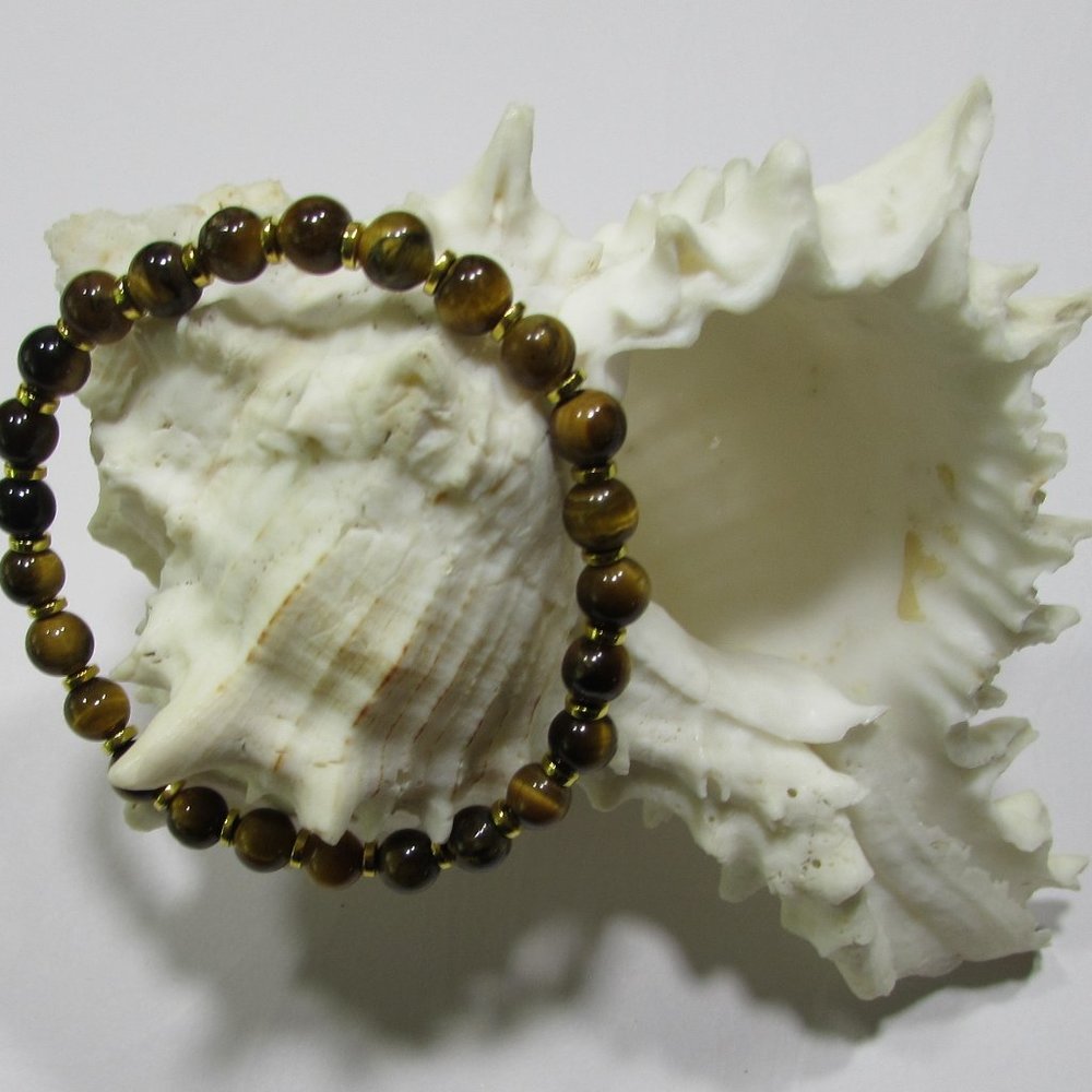 Natural Tiger's Eye Gemstone Bracelet